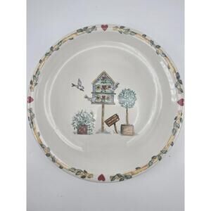 Thompson Pottery Birdhouse Dinner Plate 10.25in